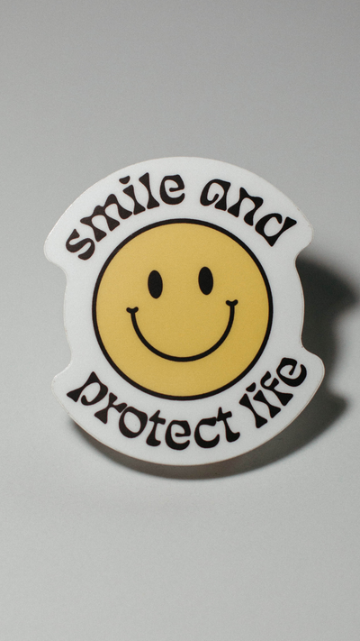 Smiley Pro-Life Sticker