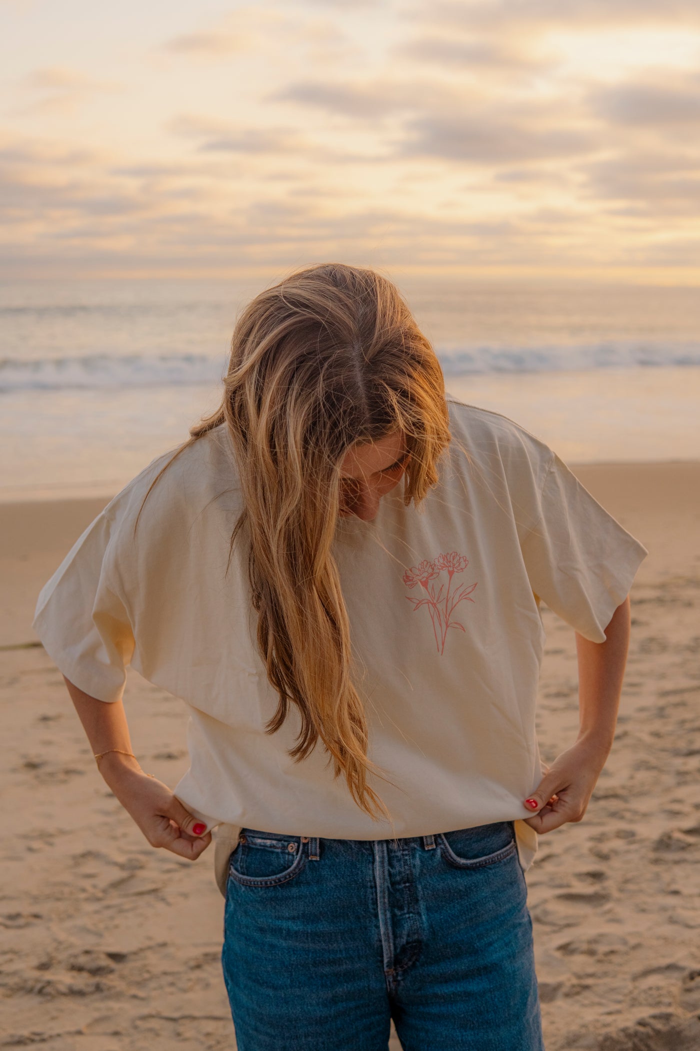Carly Jean X Live Action Tee (Natural)