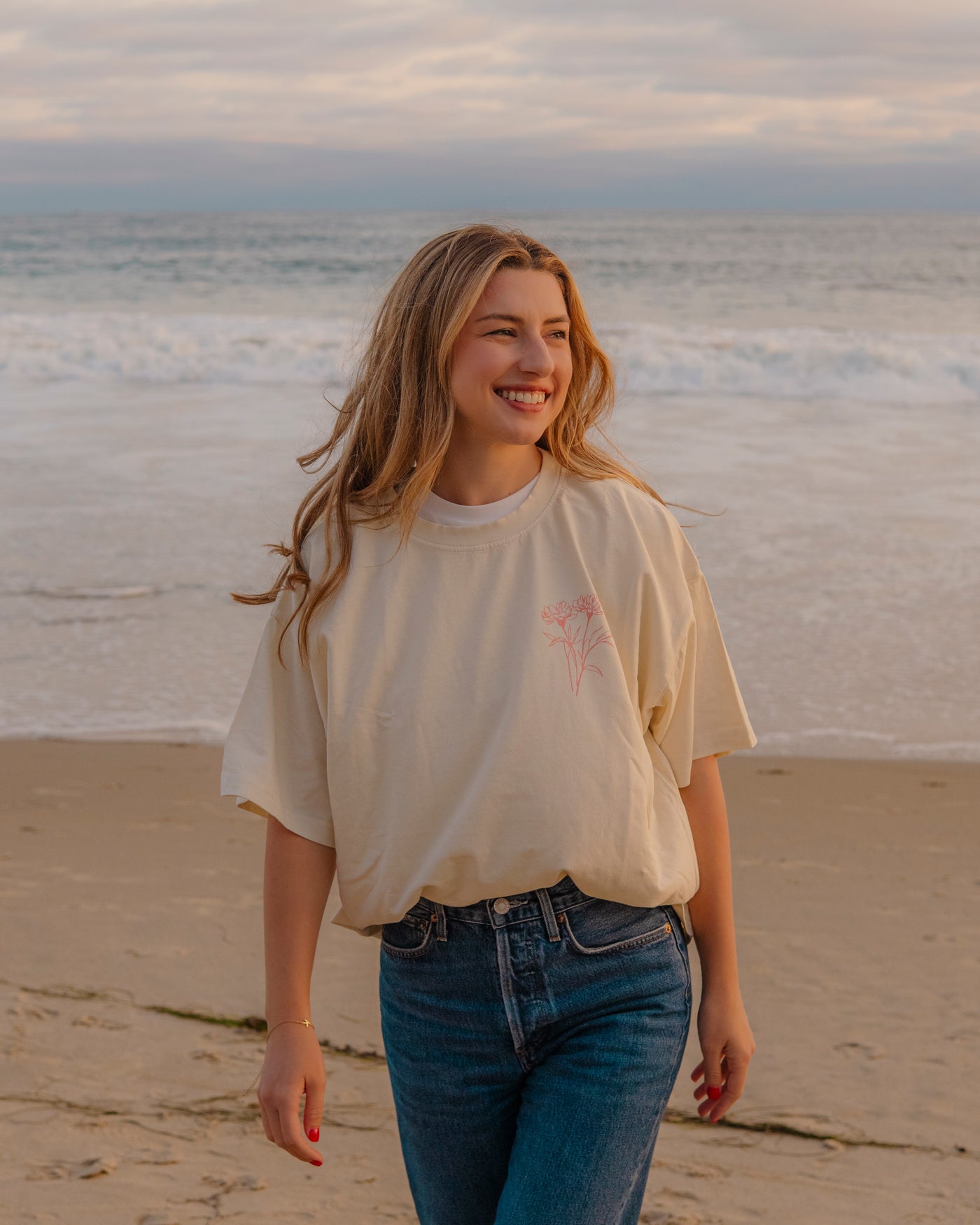 Carly Jean X Live Action Tee (Natural)