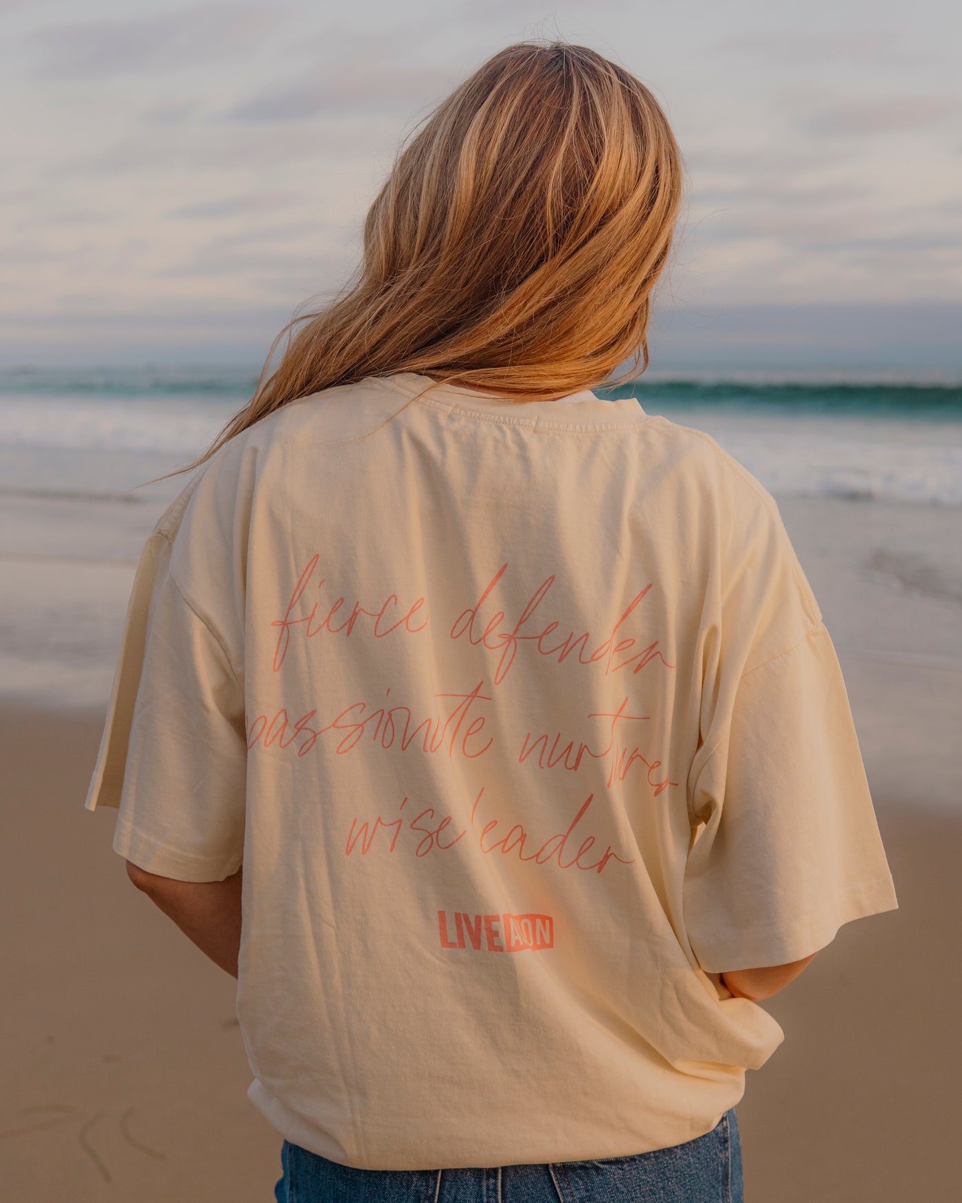 Carly Jean X Live Action Tee (Natural)