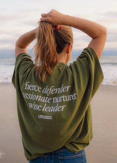 Carly Jean X Live Action Tee (Olive)