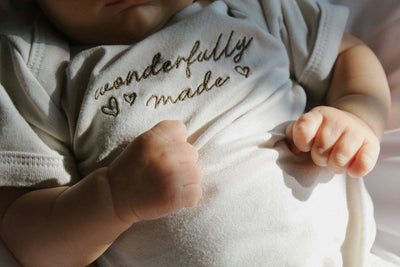 Wonderfully Made Embroidered Onesie