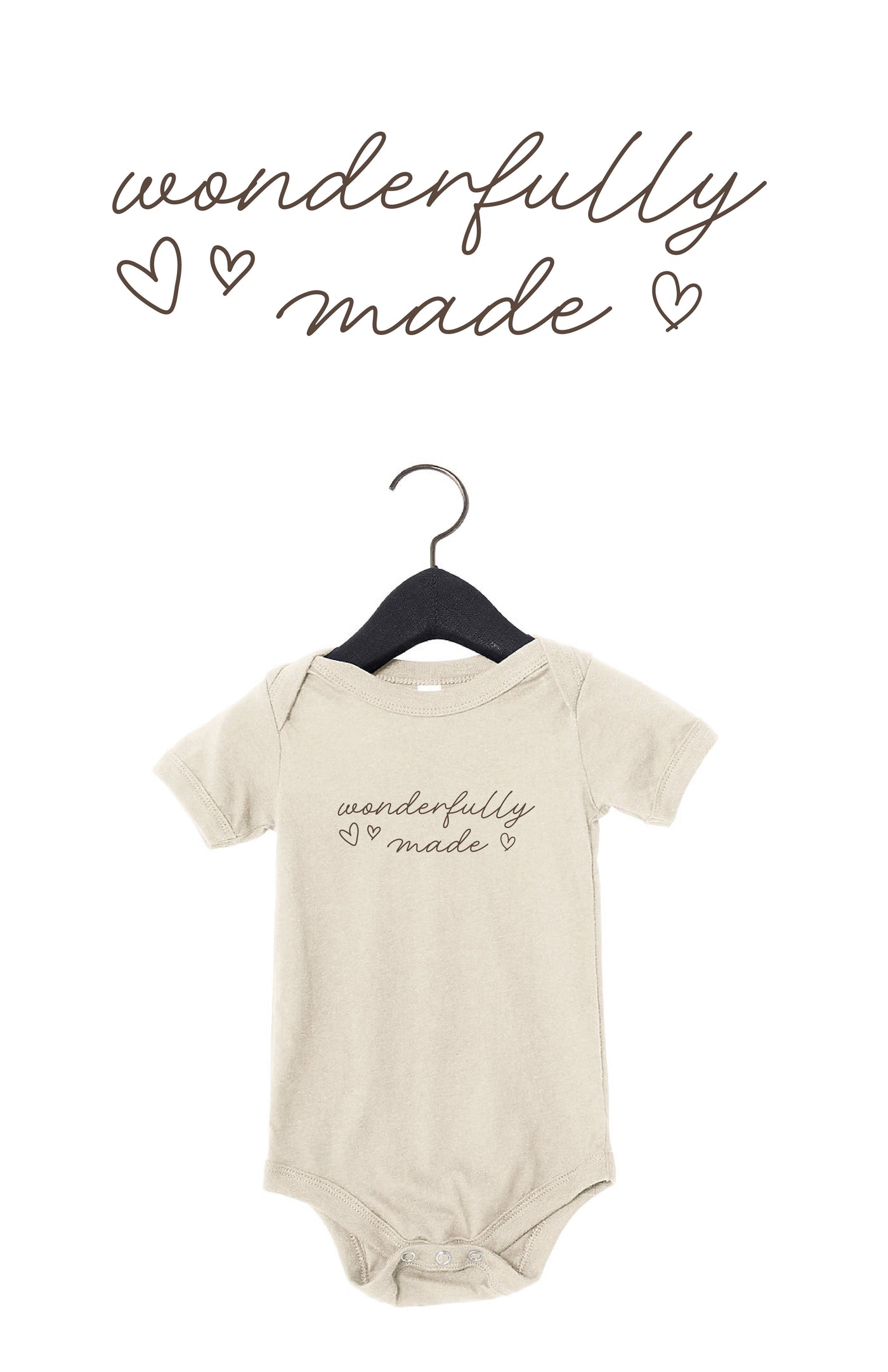 Wonderfully Made Embroidered Onesie