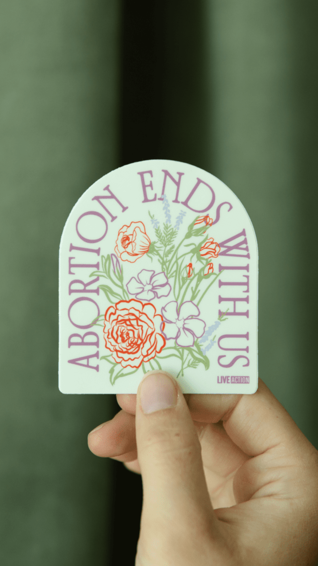 Abortion Ends With Us Stickers