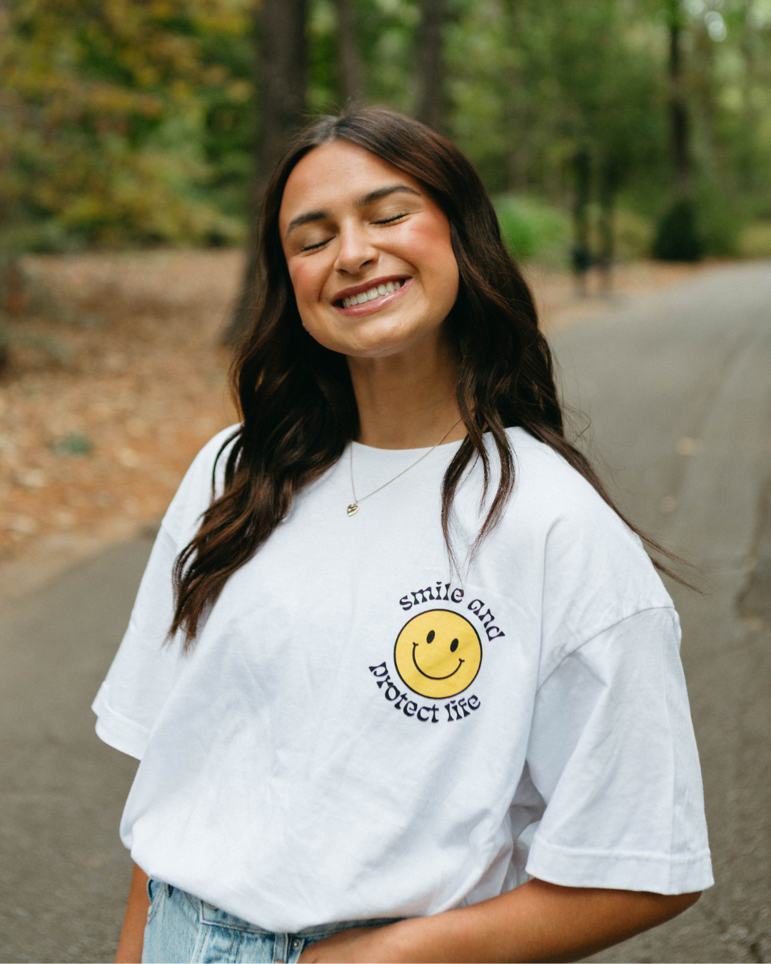 Smiley Pro Rides Smiley Pro-Life Tee – Live Action
