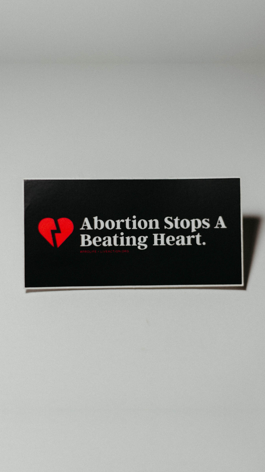 Abortion Stops A Beating Heart Sticker