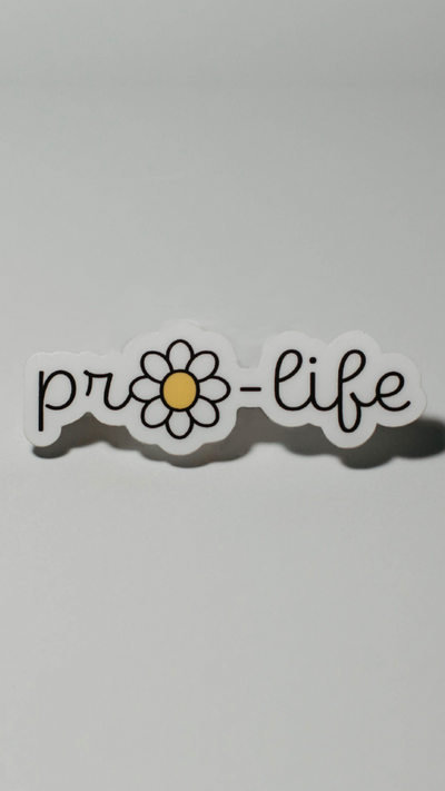 Pro-Life Daisy Sticker