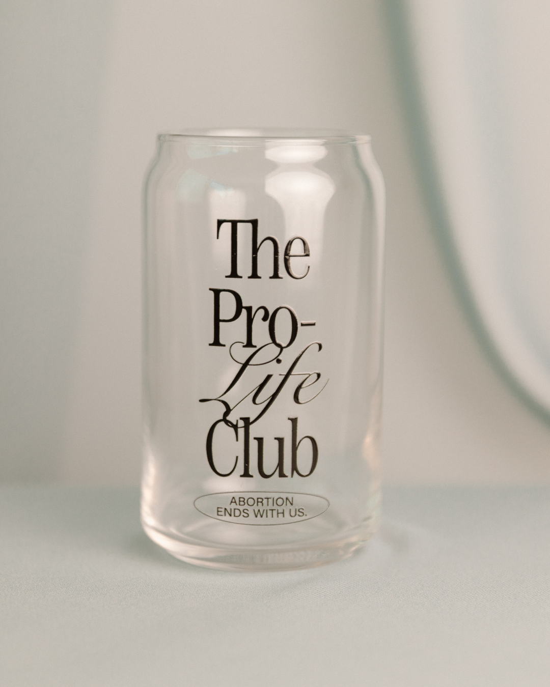 The Pro-Life Club Glass Can