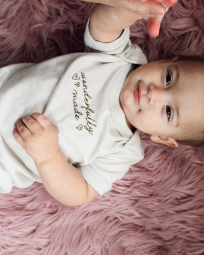 Wonderfully Made Embroidered Onesie