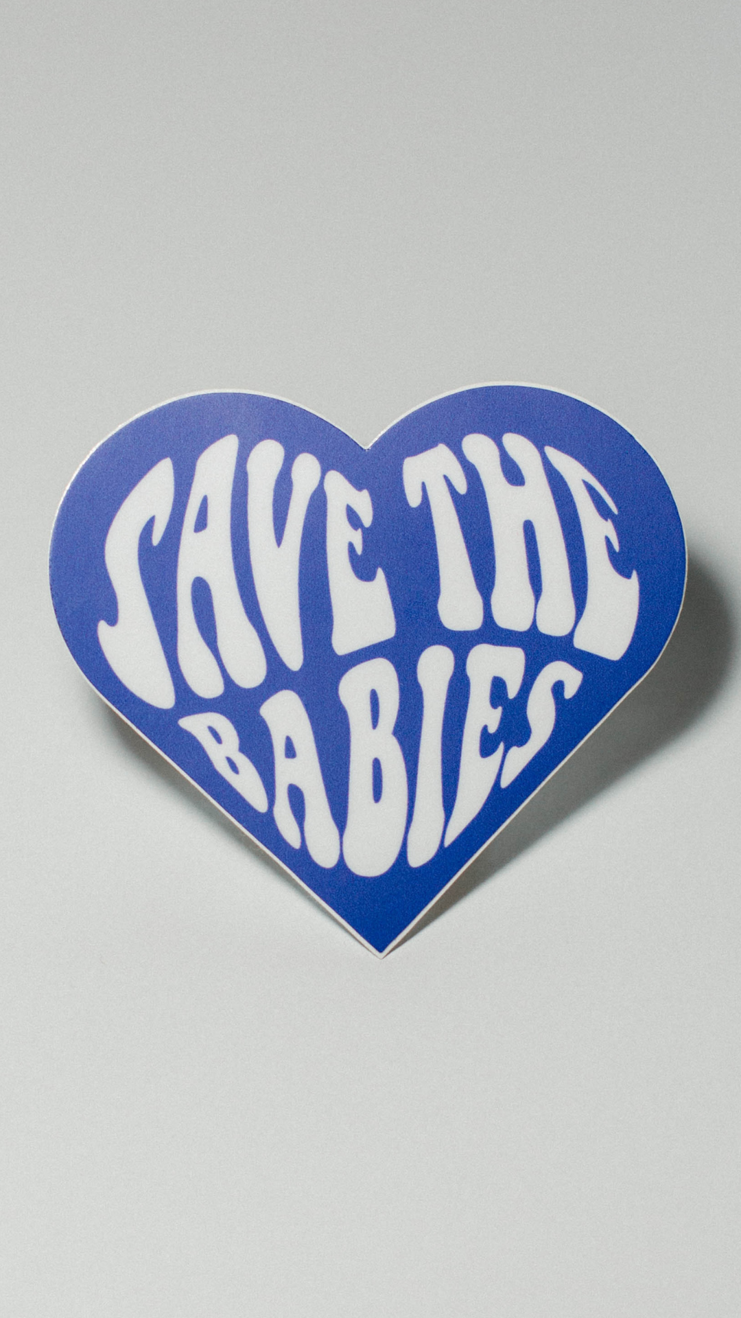 Save The Babies Heart Sticker