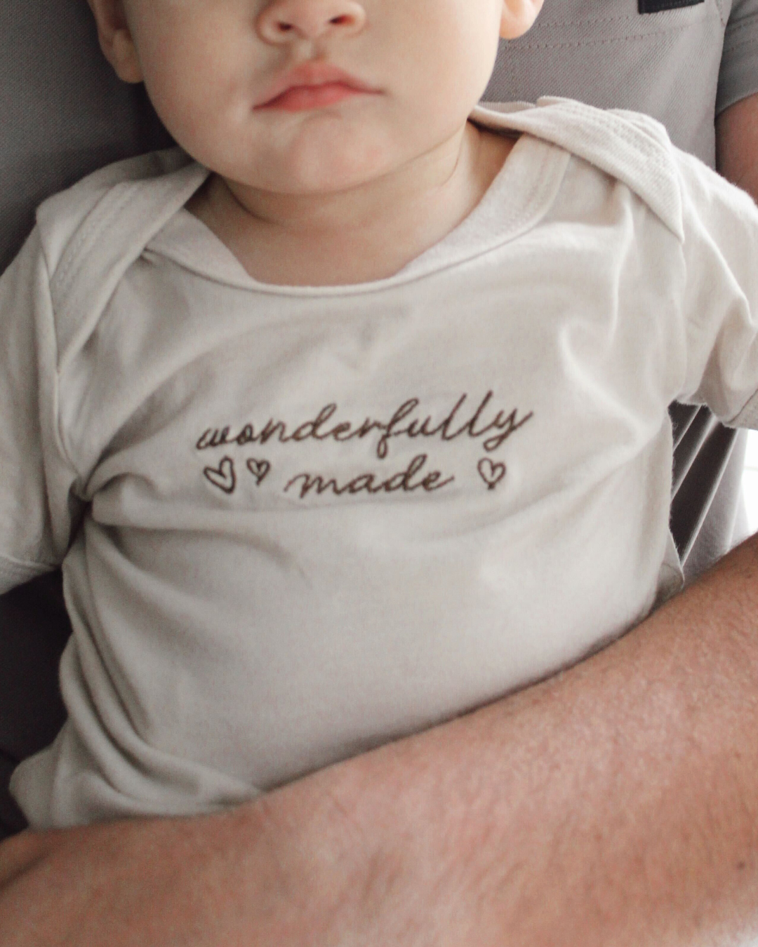 Wonderfully Made Embroidered Onesie