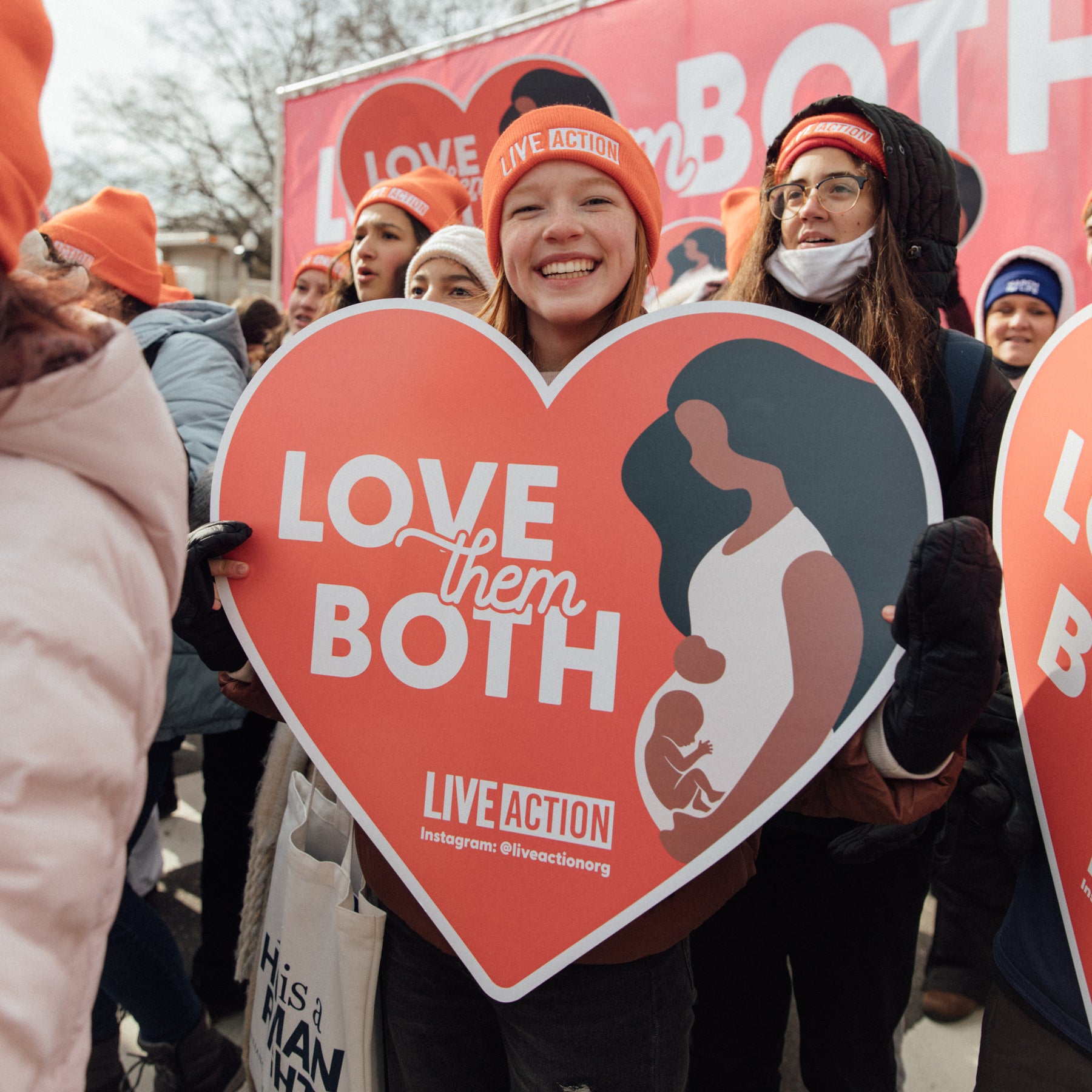 Love Them Both Rally Sign – Live Action