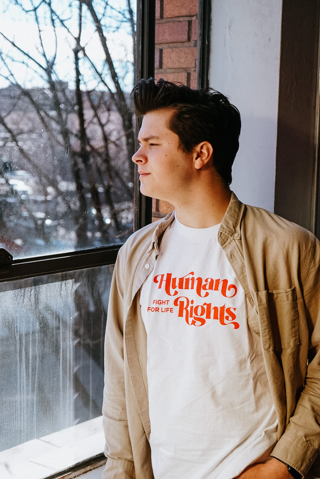 Human Rights Tee in White
