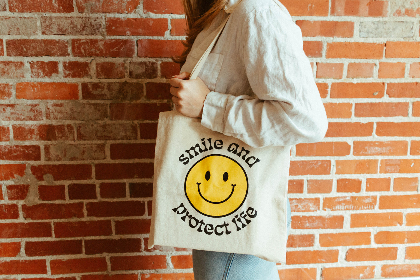 Smile & Protect Life Tote Bag – Live Action