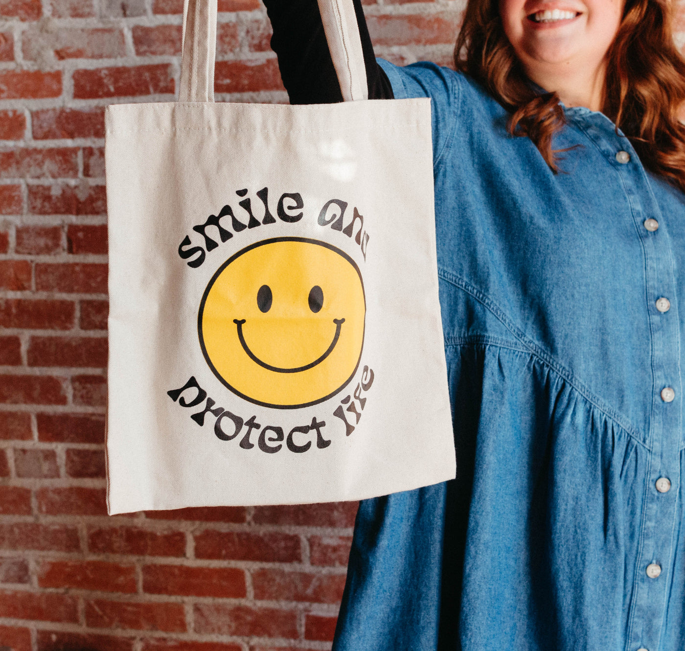 Smile & Protect Life Tote Bag – Live Action
