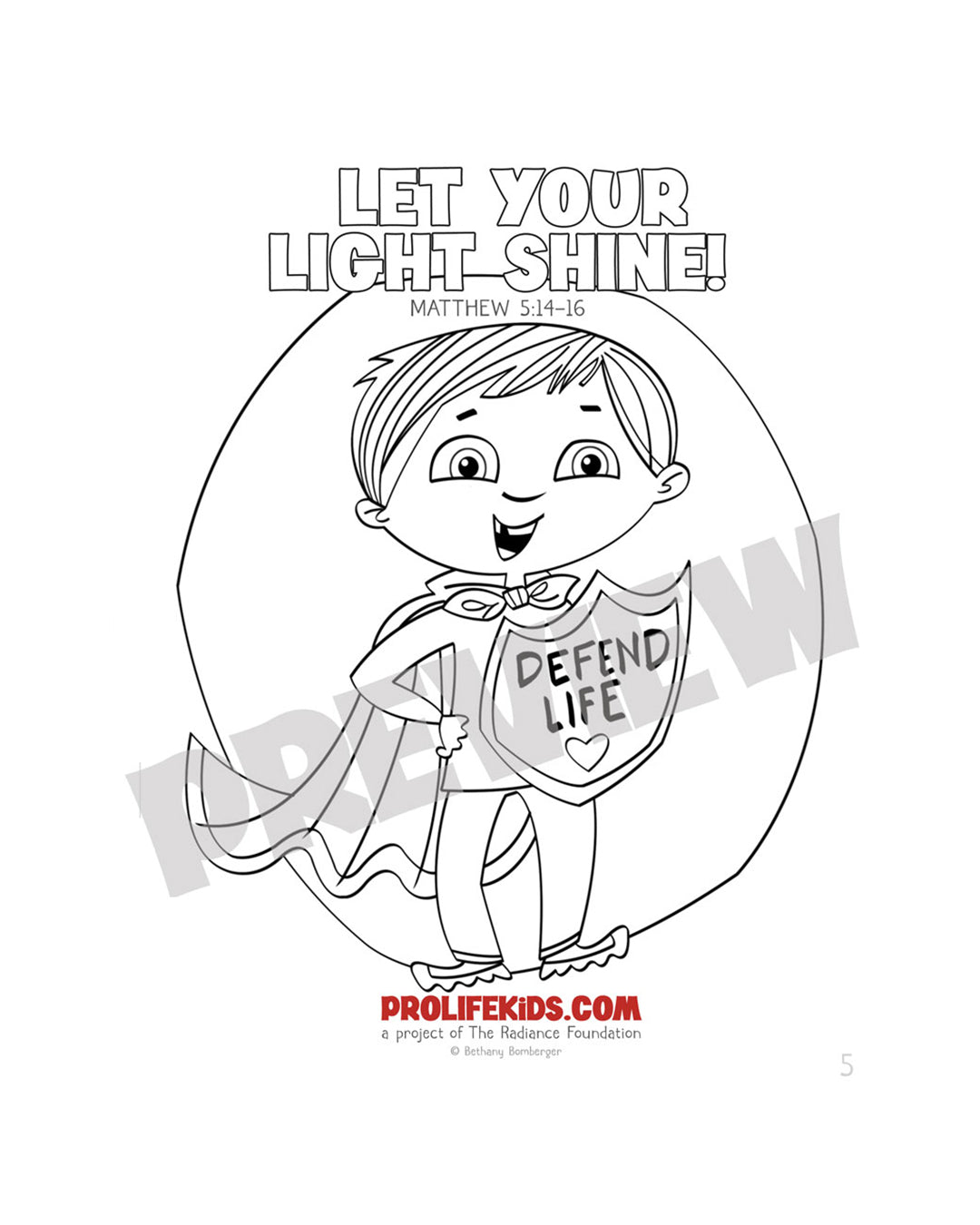 Coloring Book: Pro-Life Kids!
