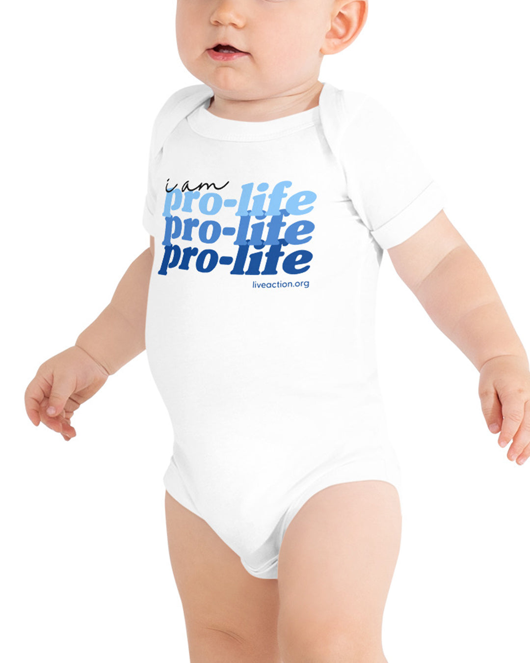 Pro-Life Baby Onesie in Blue