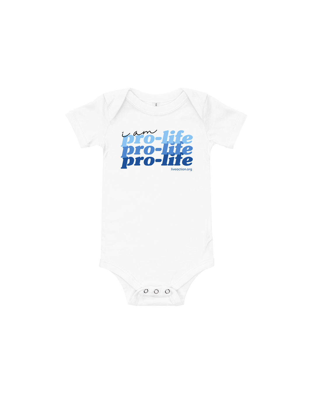 Pro-Life Baby Onesie in Blue
