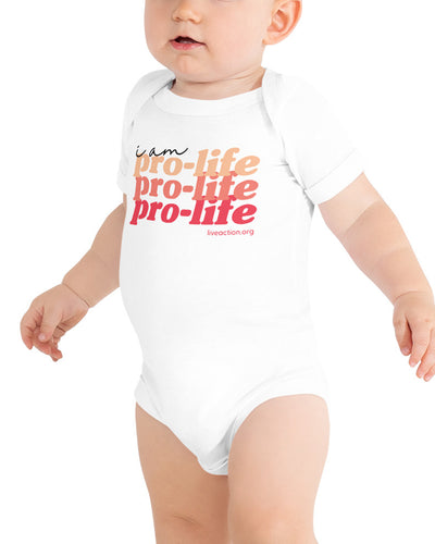 Pro-Life Baby Onesie in Red