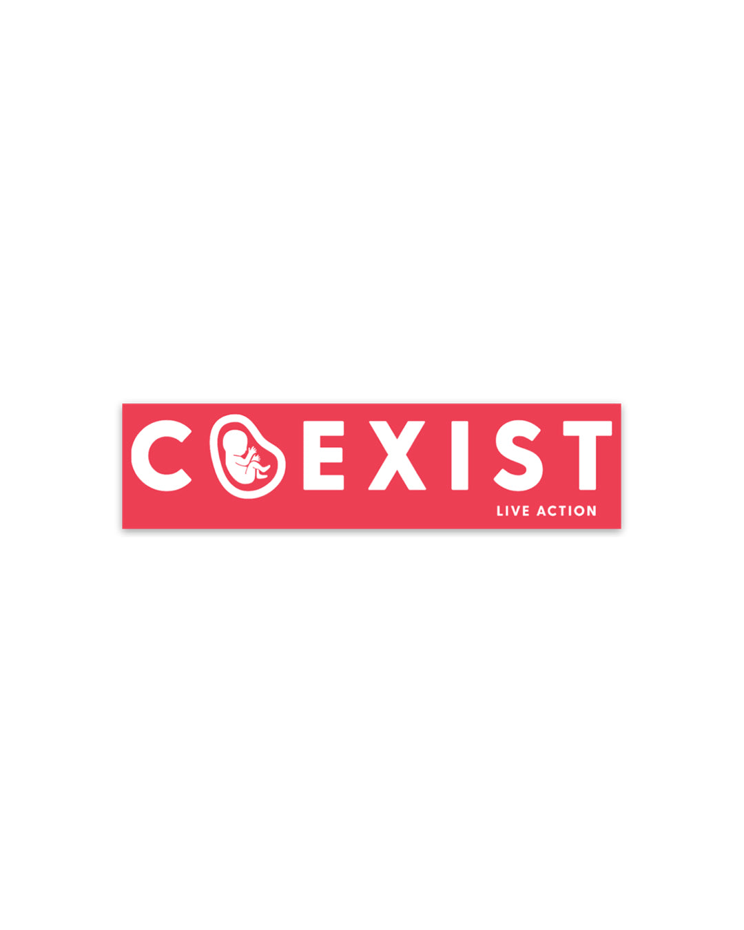 Red Coexist Sticker