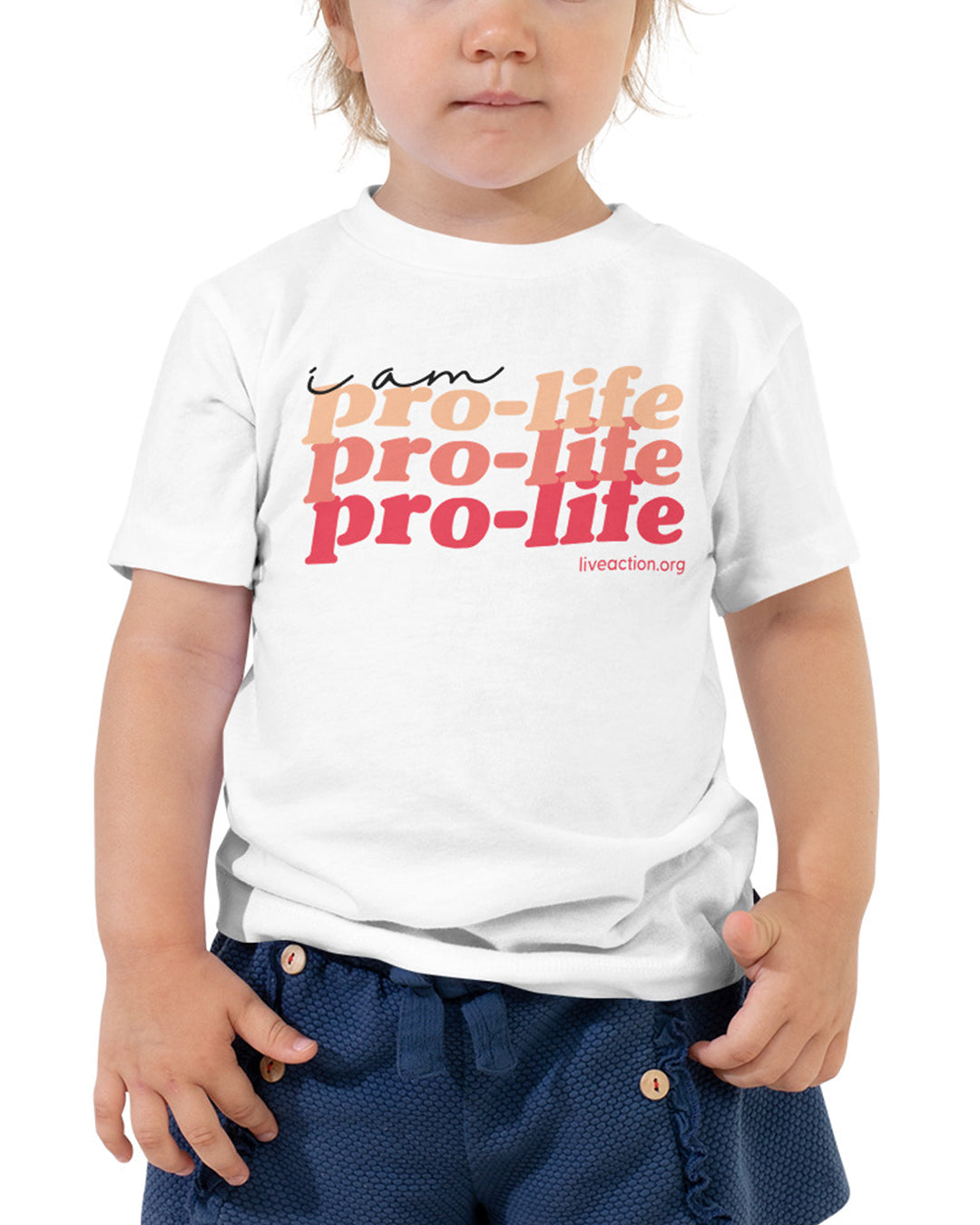 Pro-Life Toddler Tee in Red