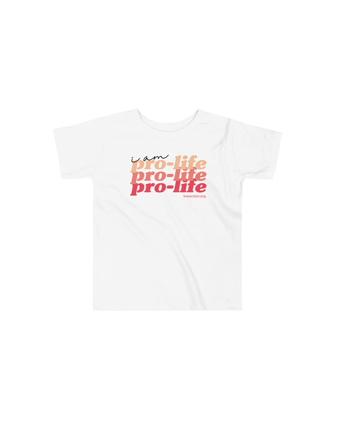 Pro-Life Toddler Tee in Red